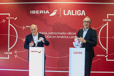 Iberia será patrocinador oficial de LaLiga en Iberoamérica
